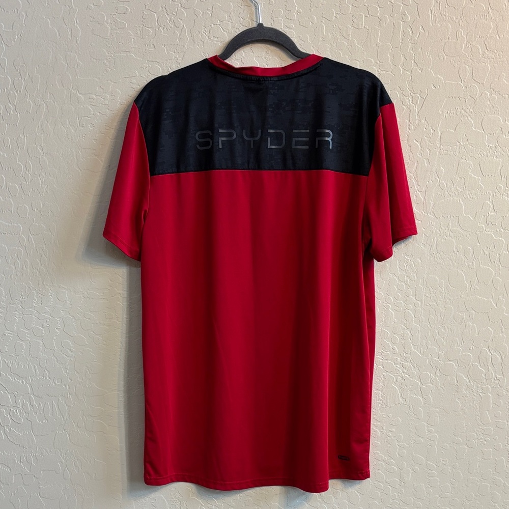FINAL! Spyder Red and Black Short Sleeve Tee